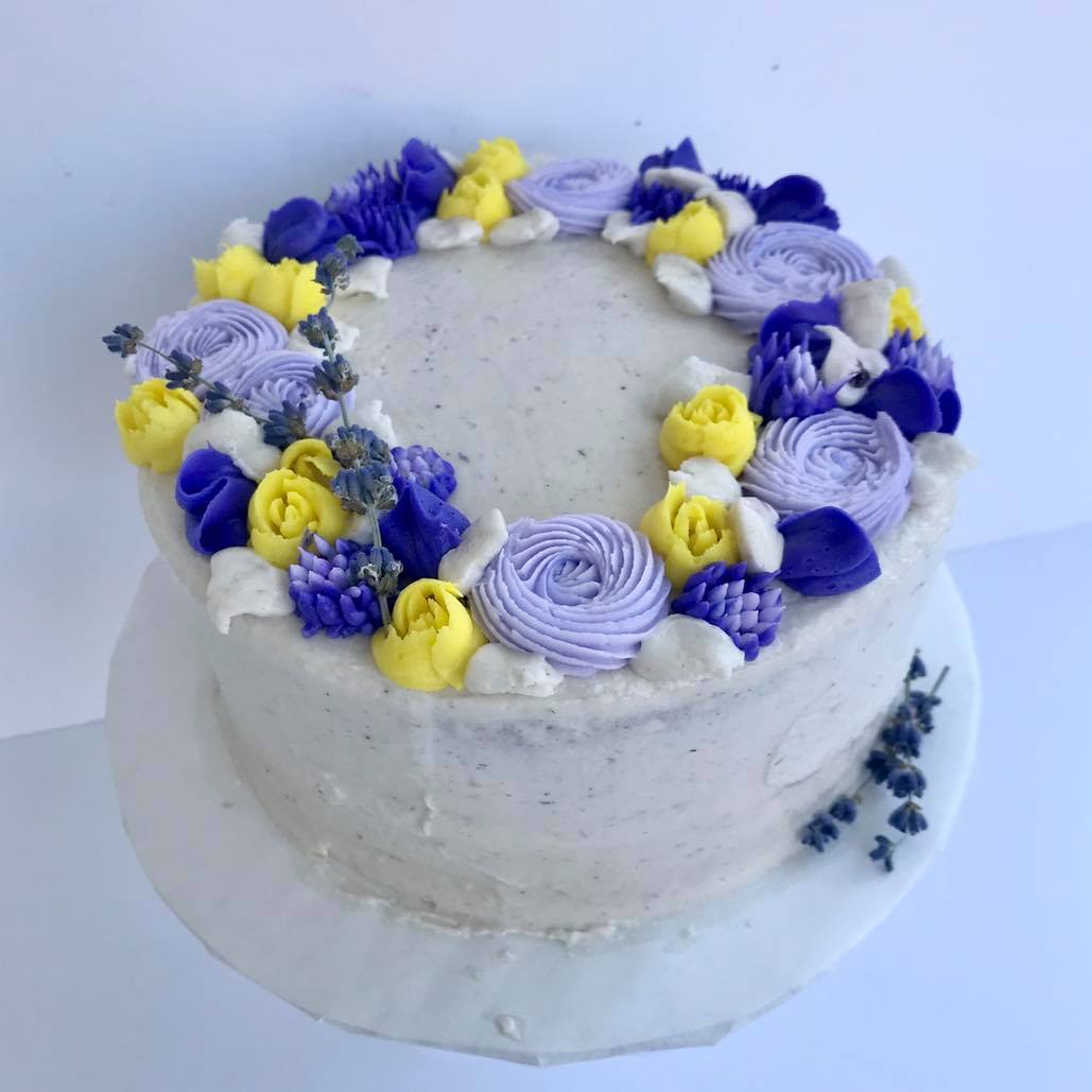 8" Honey Lavender Cake